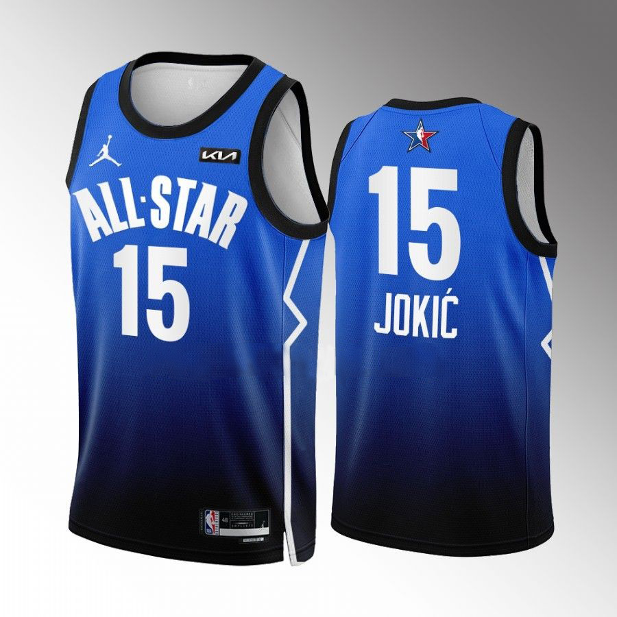 Denver Nuggets #15 Nikola Jokic Blue 2023 Nba All-Star Game Jersey ...