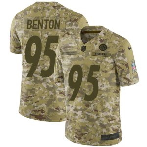 Steelers #95 Keeanu Benton Camo Men's Stitched NFL Limited 2024 Salute To Service Jersey