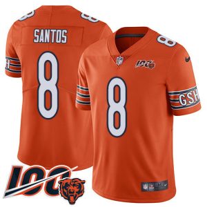 cheap Bears #8 Cairo Santos Orange Men's Stitched NFL Limited Rush 100th Season Jersey