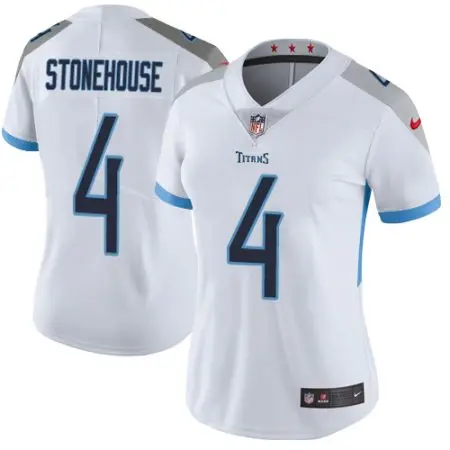 titans #4 ryan stonehouse white women's stitched nfl vapor untouchable limited cheap jersey